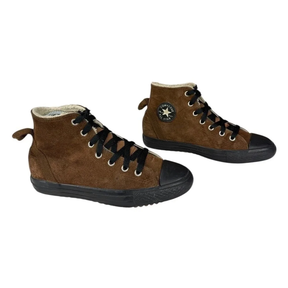 Converse‎ Chuck Taylor High Top Brown Suede Sneakers High Top Youth Size 4